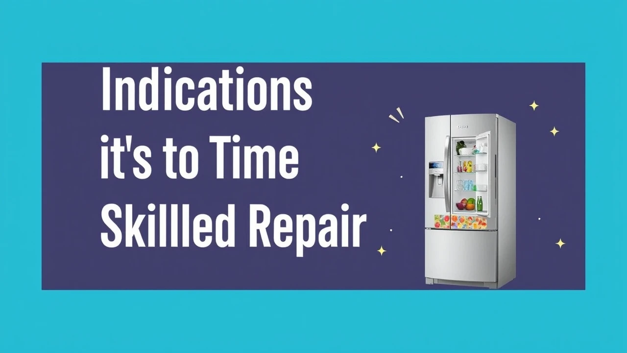 Indications It's Time to Contact a Skilled Fridge Repair Service