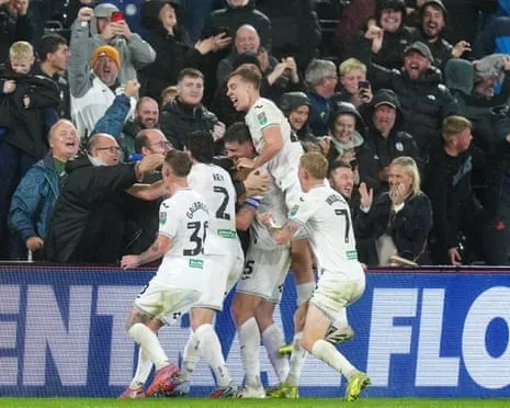 Pain for Forest's Manager as Swansea Surprise Nottingham Forest with Late Comeback