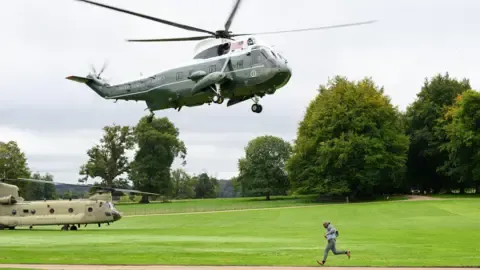 The US President Rerouted and Forced to Change Aircraft On the Way to Stansted Airport